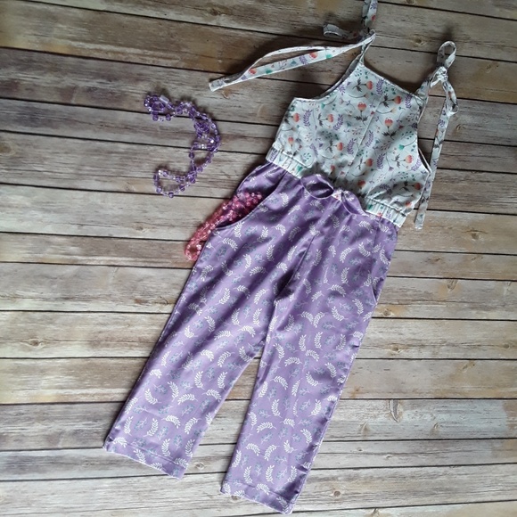 Lavender Romper size 4/5 - Picture 4 of 4